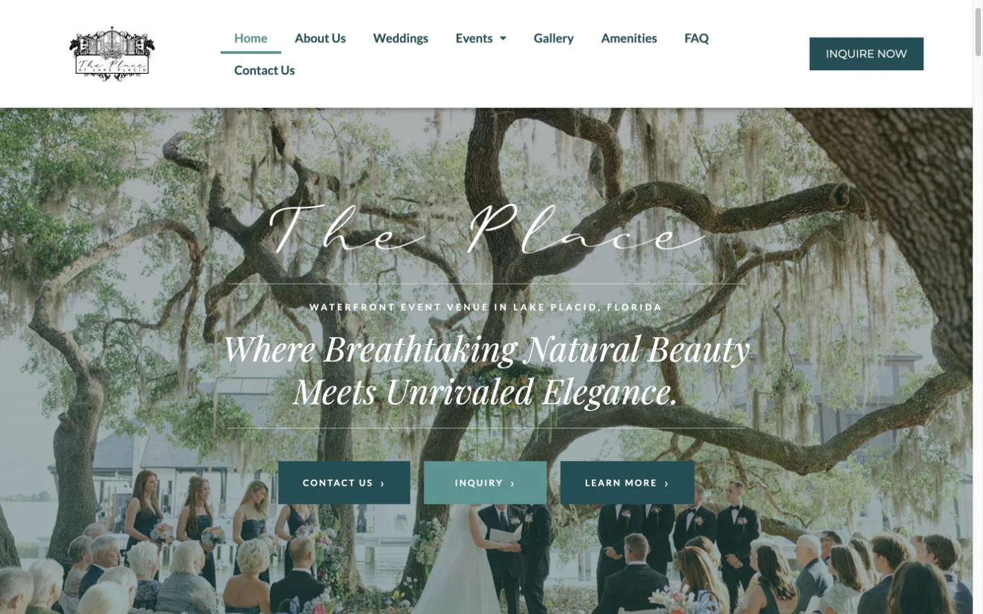 The Place at Lake Placid website preview